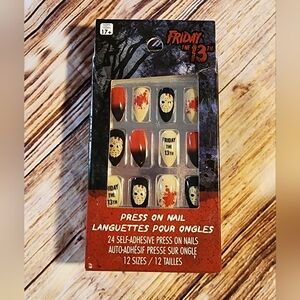 Friday the 13th press on nails